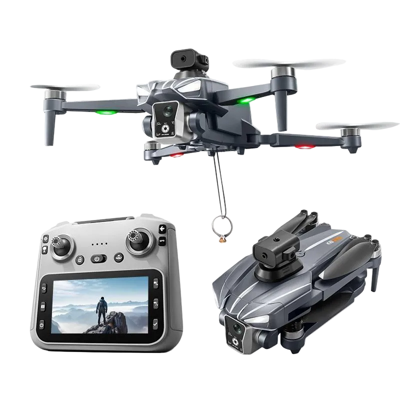 K18 MAX dron 4K me dy kamera HD, motorë Brushless, ekran 4.5 inç në telekomandë, distancë transmetimi deri në 700 metra, foto 3840×2160, video 1920×1280, bateri 2200mAh, fluturim deri në 20 minuta, shmangie inteligjente e pengesave, kontroll me gjeste dhe WiFi. Dron profesional për foto dhe video ajrore në Shqipëri.