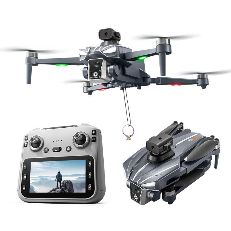 K18 MAX dron 4K me dy kamera HD, motorë Brushless, ekran 4.5 inç në telekomandë, distancë transmetimi deri në 700 metra, foto 3840×2160, video 1920×1280, bateri 2200mAh, fluturim deri në 20 minuta, shmangie inteligjente e pengesave, kontroll me gjeste dhe WiFi. Dron profesional për foto dhe video ajrore në Shqipëri.