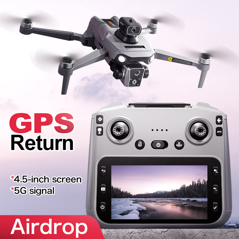 K19 MAX dron 4K me dy kamera HD, motorë Brushless, WiFi 5G, GPS, Optical Flow, distancë transmetimi deri në 2 km, fluturim 20–30 minuta, giroskop 6-aksësh, kontroll me aplikacion dhe gjeste, Headless Mode dhe dizajn i palosshëm. Dron profesional për foto dhe video ajrore në Shqipëri. 