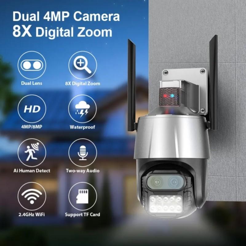 Kamer sigurie 8MP PTZ Lenyes CC201  AI WiFi me alarm inteligjent për monitorimin e shtëpisë, dyqanit, zyrës dhe biznesit