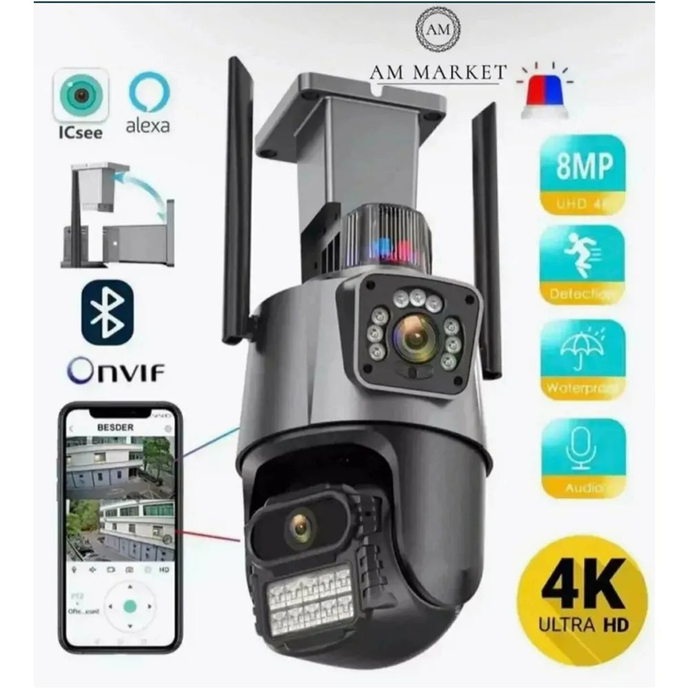 Kamer sigurie Lenyes CC203 2MP WiFi me dy lente për monitorimin e shtëpisë, dyqanit dhe biznesit