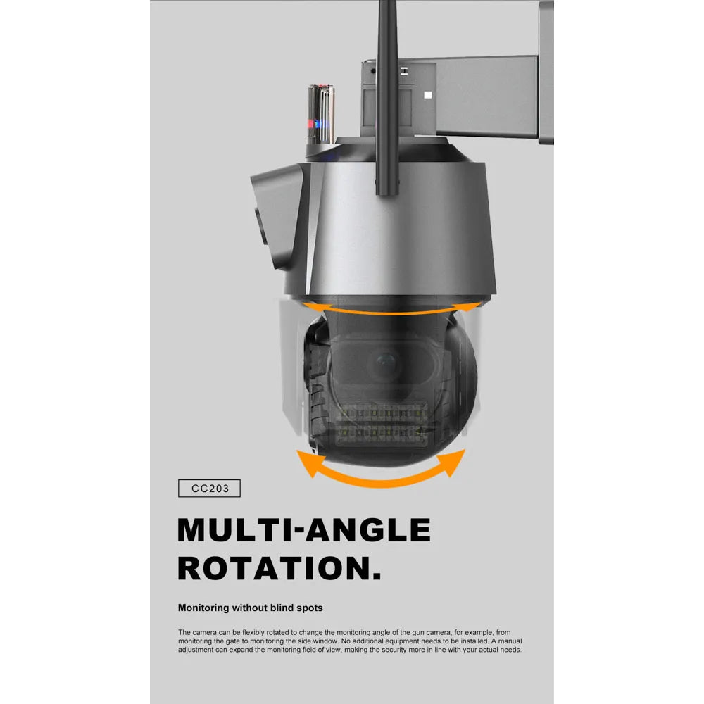 Kamer sigurie Lenyes CC203 2MP WiFi me dy lente për monitorimin e shtëpisë, dyqanit dhe biznesit