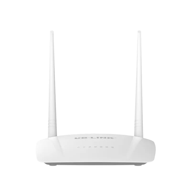 LB-LINK BL-WR2000 router wireless me Wi-Fi 2.4GHz, shpejtësi deri në 300Mbps, 2 antena të jashtme, modem të integruar, 1 portë WAN, 2 porta LAN 10/100Mbps, mbështetje VPN, siguri WPA2 dhe WPS. Router ideal për shtëpi, zyra dhe rrjete Wi-Fi në Shqipëri.