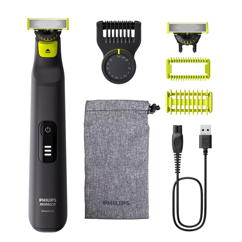 Makinë rroje Philips OneBlade Pro 360 QP6542/70 për fytyrë dhe trup, për rruajtjen dhe stilimin e mjekrës