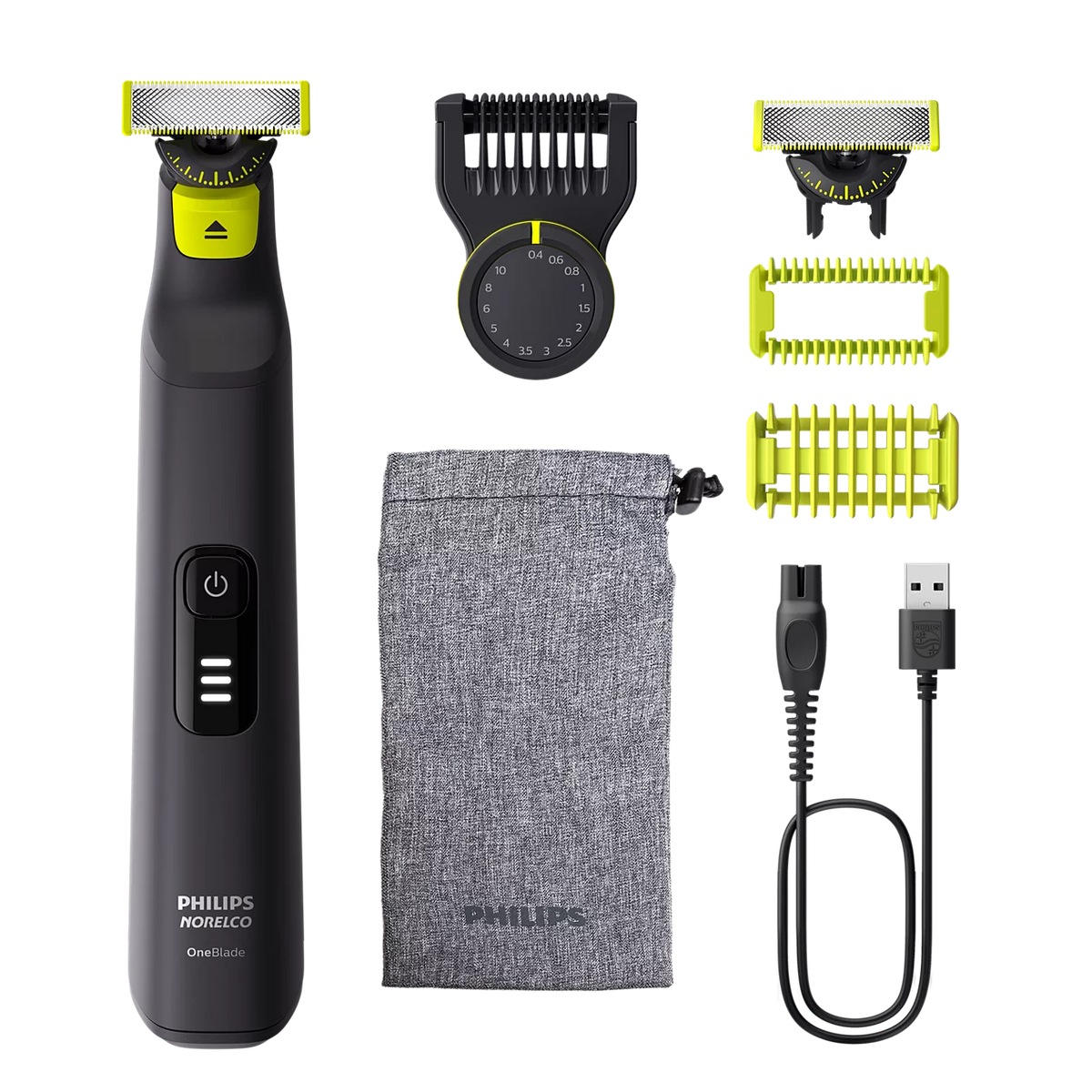 Makinë rroje Philips OneBlade Pro 360 QP6542/70 për fytyrë dhe trup, për rruajtjen dhe stilimin e mjekrës