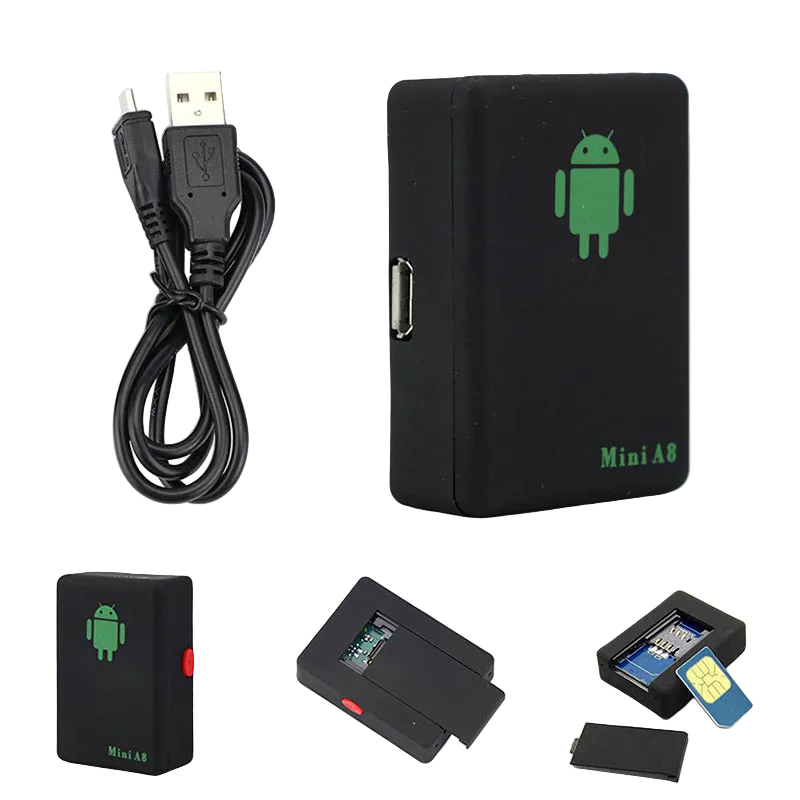 Mini A8 GPS Tracker magnetik me pozicionim GPS dhe GPRS, regjistrim zanor, gjurmim në kohë reale, aplikacion për Android dhe iPhone, ruajtje në kartë TF, dizajn portativ wireless dhe magnet të fuqishëm. Pajisje ideale për gjurmimin e automjeteve, motorëve, çantave, kafshëve shtëpiake dhe objekteve me vlerë në Shqipëri.