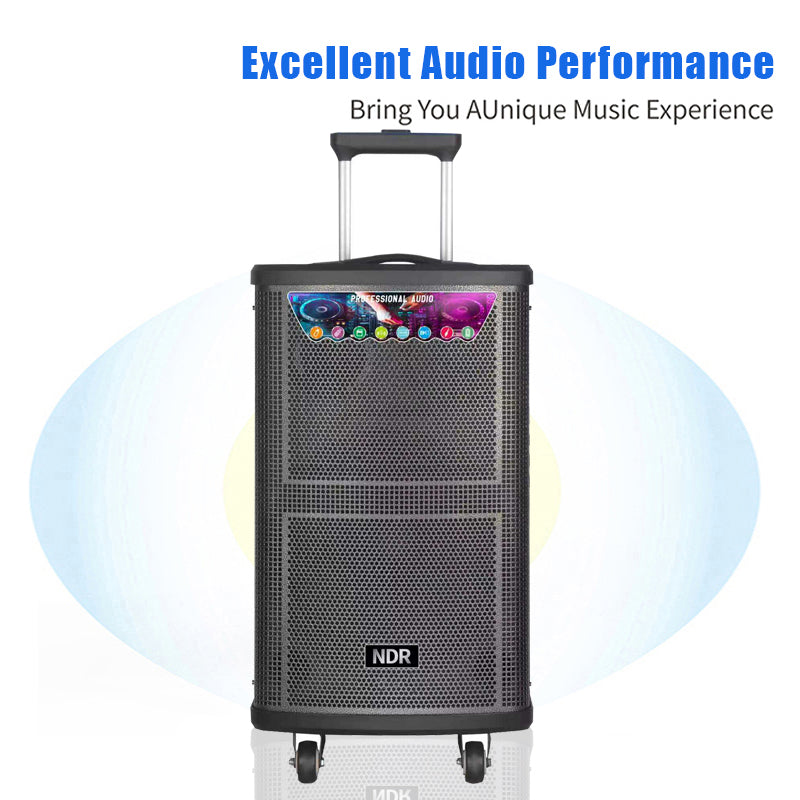 NDR-515 Wireless Speaker me Bluetooth, tingull stereo, bass të fuqishëm dhe bateri të rikarikueshme për muzikë, festa dhe argëtim | SmartXStore Albania