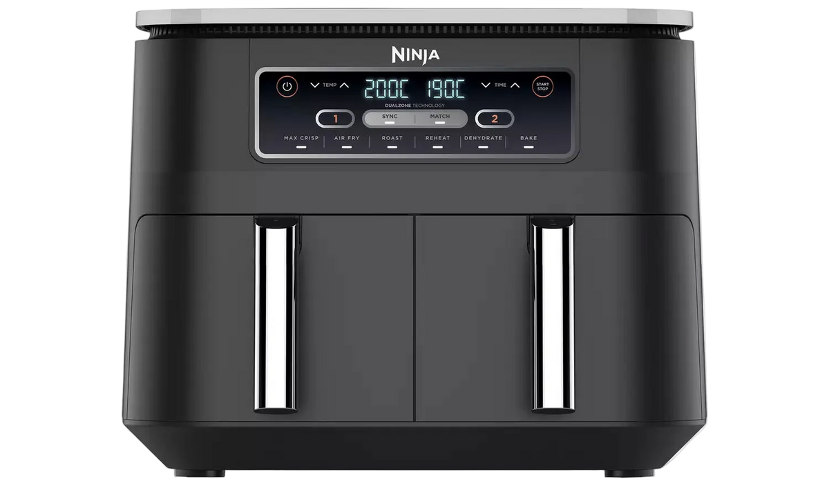Fritezë me ajër Ninja Foodi AF300UK 7.6L me dy kosha për gatim të shpejtë me pak ose pa vaj