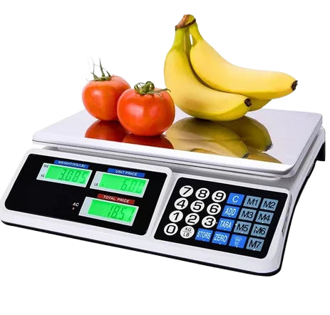 Peshore elektronike Kouvolson 40kg me ekran LCD për markete, dyqane dhe fruta-perime