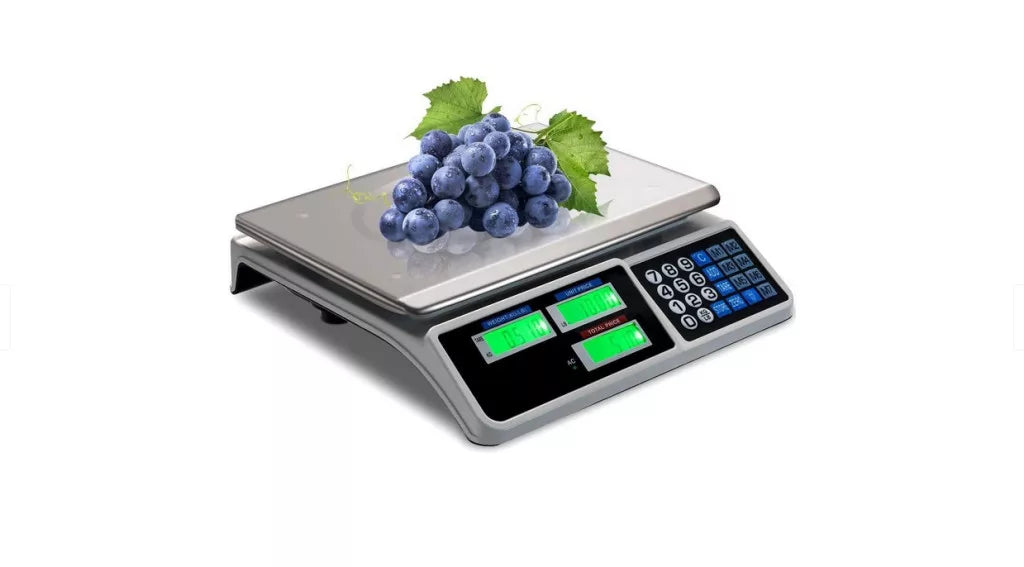 Peshore elektronike Kouvolson 40kg me ekran LCD për markete, dyqane dhe fruta-perime