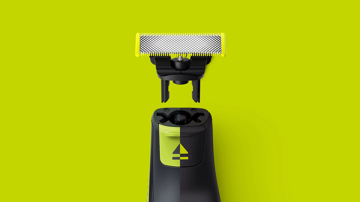 Philips OneBlade QP220/51 tehe zëvendësuese origjinale 2 copë për OneBlade dhe OneBlade Pro – tehe Philips për shkurtim, konturim dhe rruajtje, me jetëgjatësi deri në 4 muaj për teh. 