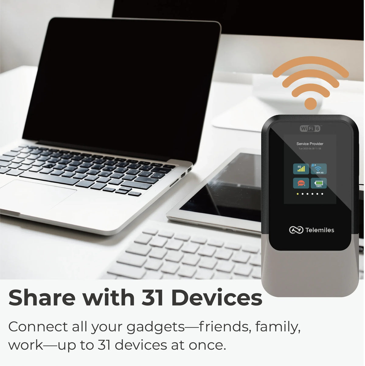 Router portativ 5G M52 me kartë SIM dhe eSIM për internet WiFi në shtëpi, punë dhe udhëtime