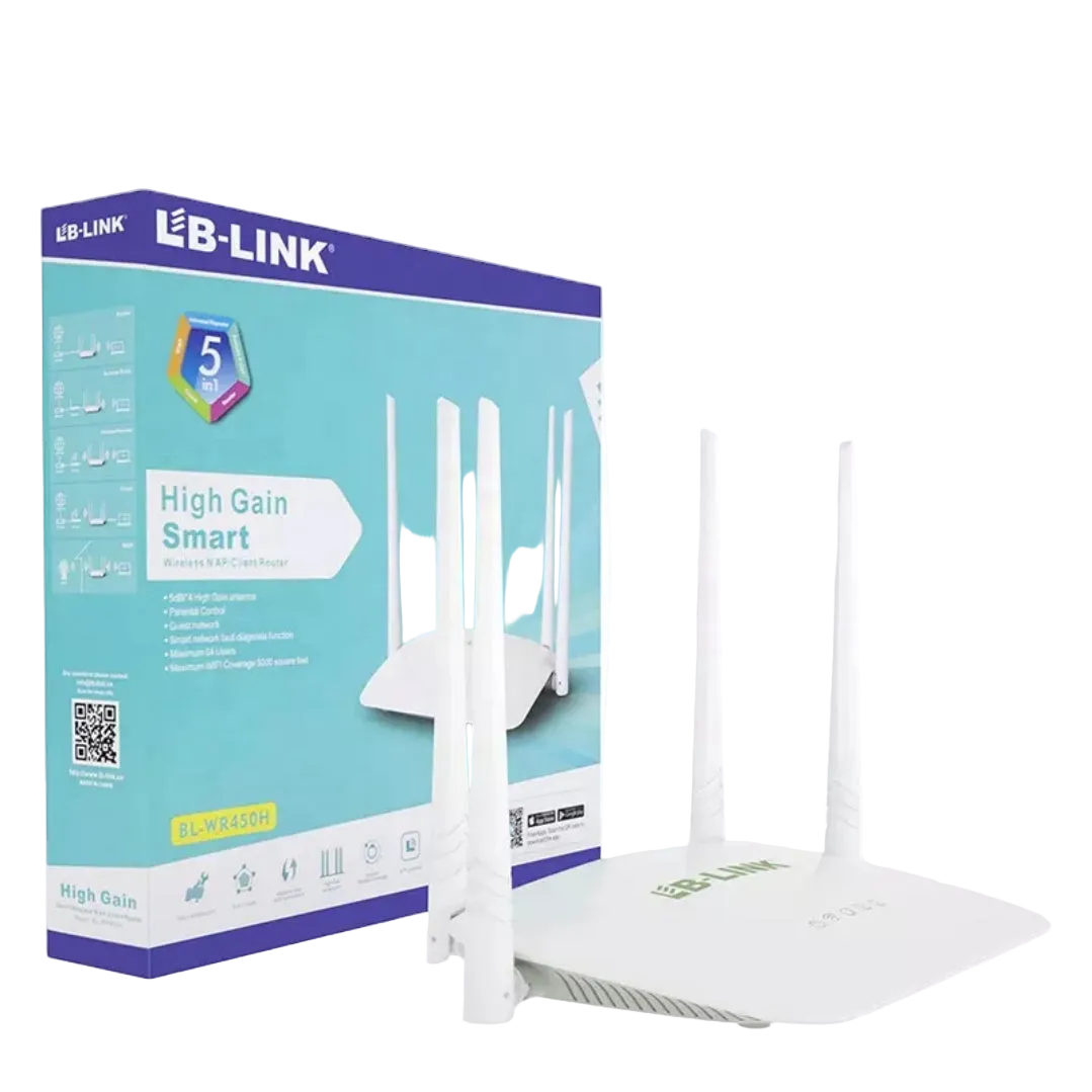 Shpërndarës interneti LB-LINK BL-WR450H për lidhje WiFi në shtëpi, zyrë dhe biznes