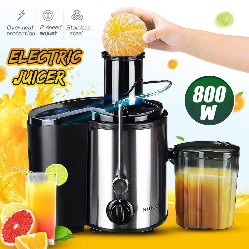 Shtrydhëse frutash Sokany SK-4000 800W për përgatitjen e lëngjeve të freskëta nga fruta dhe perime
