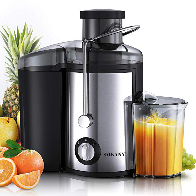 Shtrydhëse frutash Sokany SK-4000 800W për përgatitjen e lëngjeve të freskëta nga fruta dhe perime