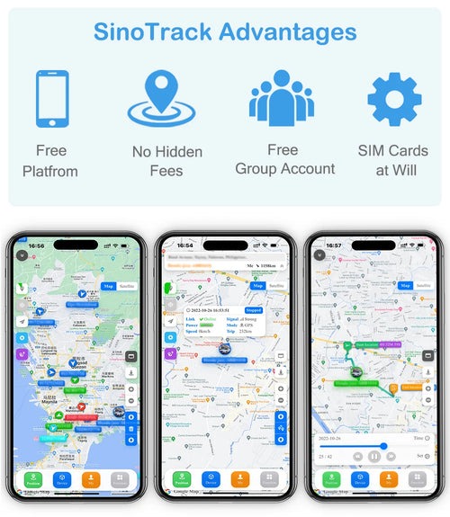 SinoTrack ST-901A Mini GPS Tracker për makinë dhe motoçikletë me gjurmim GPS/GPRS në kohë reale, aplikacion falas SinoTrack PRO, Geo-Fence, alarm shpejtësie, historik të rrugëve, zbulim ACC, bateri të integruar, SIM GSM Quad-Band dhe furnizim 9–60V. Pajisje profesionale për sigurinë dhe monitorimin e automjeteve në Shqipëri.