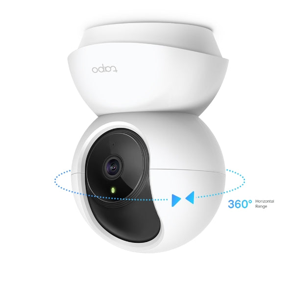 TP-Link Tapo C210 kamerë sigurie WiFi 2K 3MP me rrotullim 360° horizontal dhe 114° vertikal, vizion nate deri në 9 metra, zbulim inteligjent të lëvizjes, audio me dy drejtime, mbështetje microSD deri në 512GB, Privacy Mode, aplikacion Tapo, Google Assistant dhe Amazon Alexa. Ideale për shtëpi dhe biznese në Shqipëri.