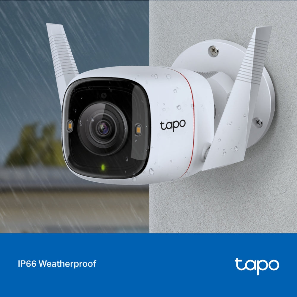 TP-Link Tapo C320WS V2.20 kamerë sigurie WiFi 2K për ambiente të jashtme me rezolucion të lartë, AI për zbulimin e personave dhe automjeteve, Color Night Vision me Spotlight, lidhje WiFi dhe Ethernet, zona të personalizuara monitorimi, njoftime inteligjente në aplikacionin Tapo dhe performancë të besueshme për shtëpi dhe biznese në Shqipëri.