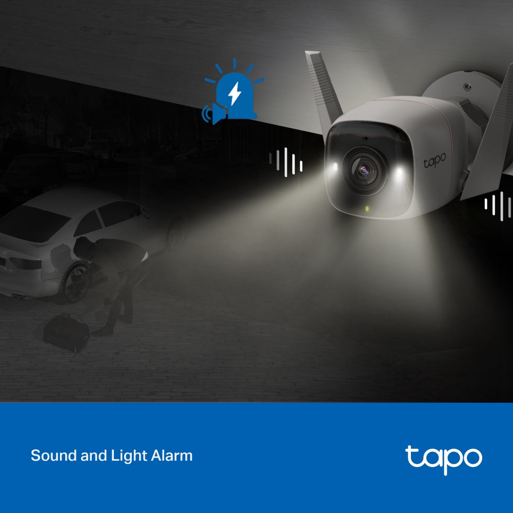 TP-Link Tapo C320WS V2.20 kamerë sigurie WiFi 2K për ambiente të jashtme me rezolucion të lartë, AI për zbulimin e personave dhe automjeteve, Color Night Vision me Spotlight, lidhje WiFi dhe Ethernet, zona të personalizuara monitorimi, njoftime inteligjente në aplikacionin Tapo dhe performancë të besueshme për shtëpi dhe biznese në Shqipëri.