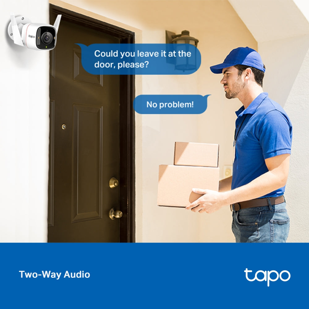 TP-Link Tapo C320WS V2.20 kamerë sigurie WiFi 2K për ambiente të jashtme me rezolucion të lartë, AI për zbulimin e personave dhe automjeteve, Color Night Vision me Spotlight, lidhje WiFi dhe Ethernet, zona të personalizuara monitorimi, njoftime inteligjente në aplikacionin Tapo dhe performancë të besueshme për shtëpi dhe biznese në Shqipëri.