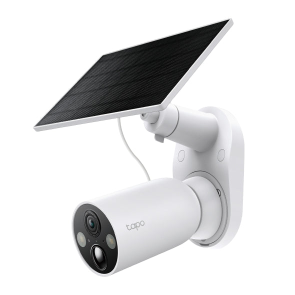 TP-Link Tapo SolarCam Kit kamerë sigurie WiFi me panel diellor, rezolucion 2K, bateri me autonomi deri në 300 ditë, AI për zbulimin e personave dhe automjeteve, Color Night Vision me Spotlight, ruajtje lokale të mbrojtur me fjalëkalim dhe instalim pa kabllo. Kamerë ideale për shtëpi, vila dhe biznese në Shqipëri.