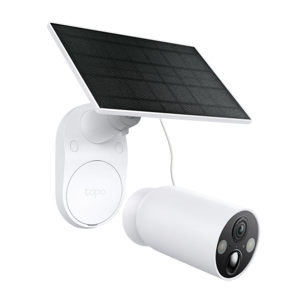 TP-Link Tapo SolarCam Kit kamerë sigurie WiFi me panel diellor, rezolucion 2K, bateri me autonomi deri në 300 ditë, AI për zbulimin e personave dhe automjeteve, Color Night Vision me Spotlight, ruajtje lokale të mbrojtur me fjalëkalim dhe instalim pa kabllo. Kamerë ideale për shtëpi, vila dhe biznese në Shqipëri.