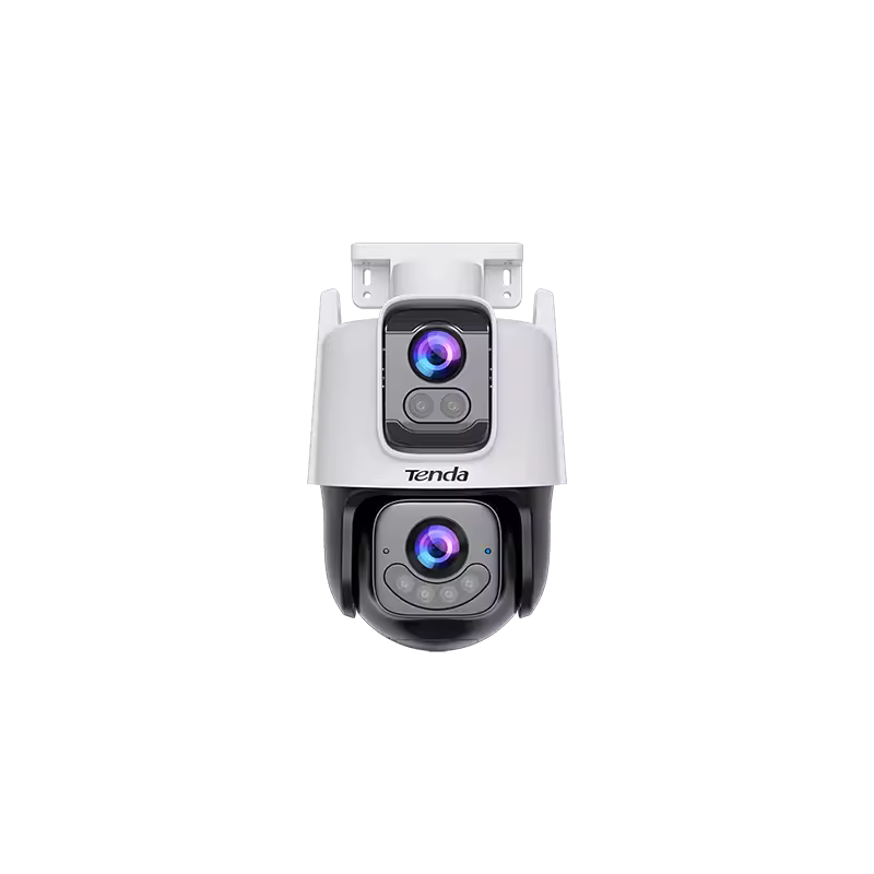 Tenda CH10 kamerë sigurie WiFi 10MP me dy lente 5MP, PTZ 355°, ndjekje inteligjente, audio dykahëshe, shikim nate 30m, 6 prozhektorë, ONVIF, IP65 dhe MicroSD deri 512GB.
