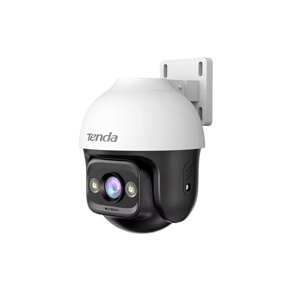 Tenda CH3-WCA kamerë sigurie WiFi 3MP PTZ për jashtë me ndjekje automatike të personave, audio dykahëshe, shikim nate deri 30m, alarm me dritë dhe zë, IP65 dhe MicroSD deri 512GB.