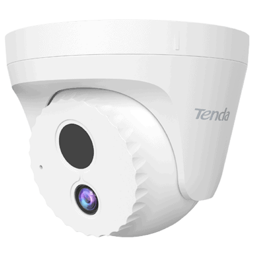 Tenda IC6-PRS kamerë sigurie IP PoE 3MP 2304×1296 me mikrofon të integruar, lente 4mm, Starlight, shikim nate IR 30m, H.265, ONVIF dhe zbulim personash.