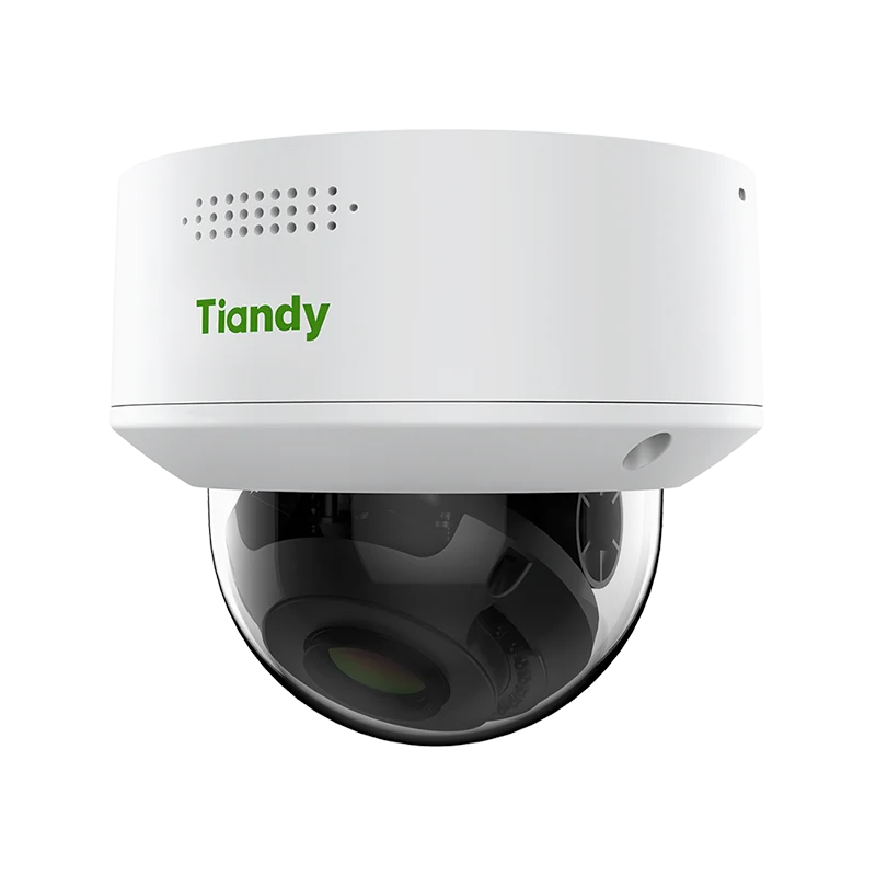 Tiandy TC-C32MS kamerë sigurie Dome IP 2MP me lente motorike 2.7–13.5mm, Smart IR 30m, WDR 120dB, PoE, mikrofon, AI për persona dhe automjete, MicroSD 512GB, IP66 dhe IK10.