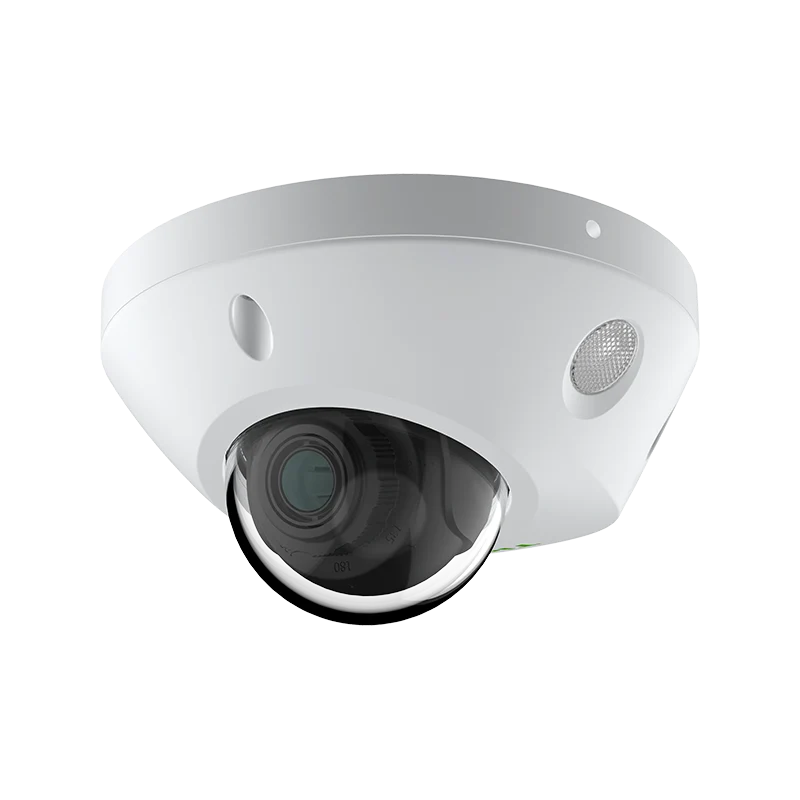 Tiandy TC-C32PS kamerë sigurie Dome IP 2MP me lente 2.8mm F1.6, Smart IR 30m, WDR 120dB, PoE, mikrofon, AI për persona dhe automjete, MicroSD 512GB, IP66 dhe IK08.