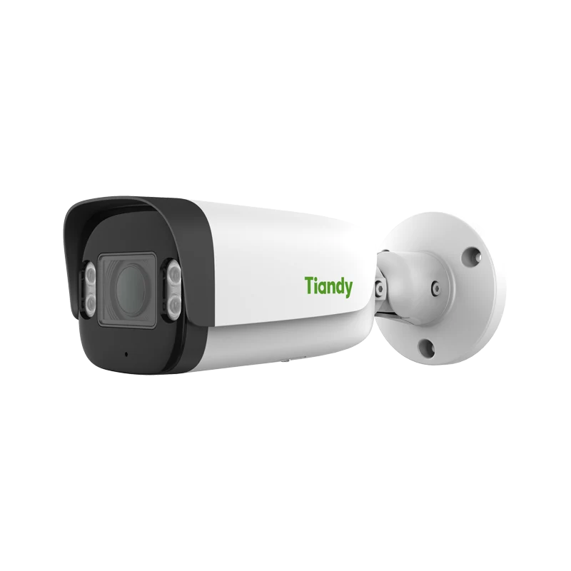 Tiandy TC-C32US 3LHA-27135 kamerë sigurie Bullet IP 2MP Color Maker motorike me IR 80m, PoE, mikrofon, AI për persona dhe automjete, MicroSD 512GB dhe IP67. 