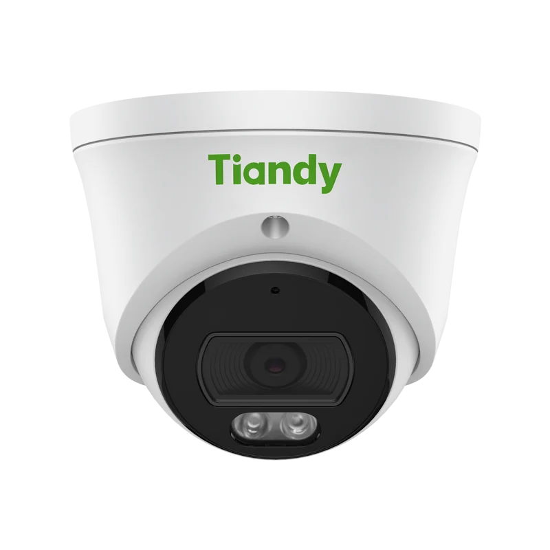 Tiandy TC-C32XS 3ERA-28 kamerë sigurie Turret IP 2MP Color Maker me 0.002 Lux F1.6, IR 30m, PoE, mikrofon, AI për persona dhe automjete, MicroSD 512GB dhe IP67.