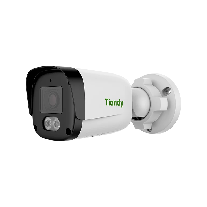 Tiandy TC-C34QN kamerë sigurie Bullet IP 4MP WiFi me lente 4mm F1.6, Smart IR 50m, dritë të bardhë 15m, mikrofon, altoparlant, MicroSD 512GB dhe IP67.