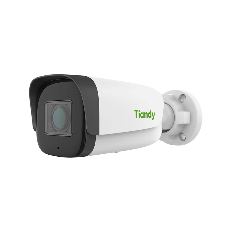 Tiandy TC-C34UN kamerë sigurie Bullet IP 4MP me lente motorike 2.8–12mm, Smart IR 80m, WDR 120dB, PoE, mikrofon, MicroSD 512GB, ONVIF dhe IP67.
