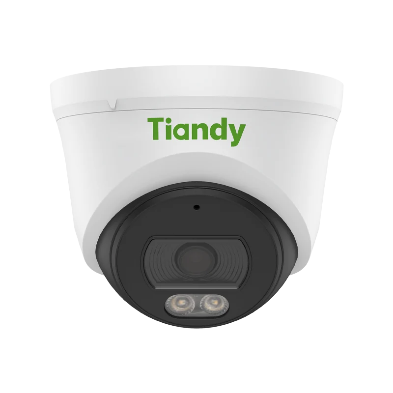 Tiandy TC-C34XN 2ENA-28 kamerë sigurie Turret IP 4MP me lente 2.8mm F1.6, Smart IR 30m, dritë të bardhë 15m, PoE, mikrofon, alarm për persona dhe automjete dhe IP66.