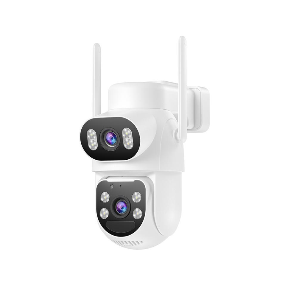 XO CR19 kamerë sigurie 4G me dy lente 4MP, panel diellor 7.5–8W, bateri 6880mAh, Always On Video (AOV), Vision natën me ngjyra, audio dypalëshe, lidhje 4G LTE dhe ruajtje në MicroSD deri në 128GB. Ideale për shtëpi, ferma, magazina, kantiere dhe zona pa Wi-Fi.