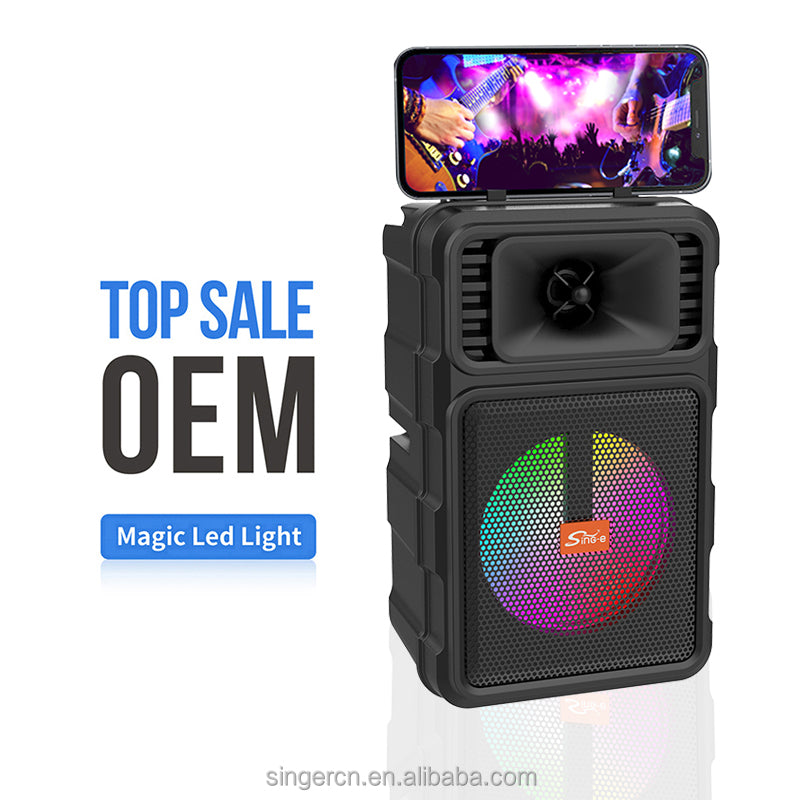 ZQS 14107 mini altoparlant Bluetooth Karaoke me Bluetooth 5.3, mikrofon pa tela, woofer 4 inç, drita RGB LED, funksion karaoke, mbështetje për kartë memorie MP3 dhe bateri të rikarikueshme 1000–2000mAh. Altoparlant portativ ideal për fëmijë, festa, udhëtime dhe argëtim në shtëpi.