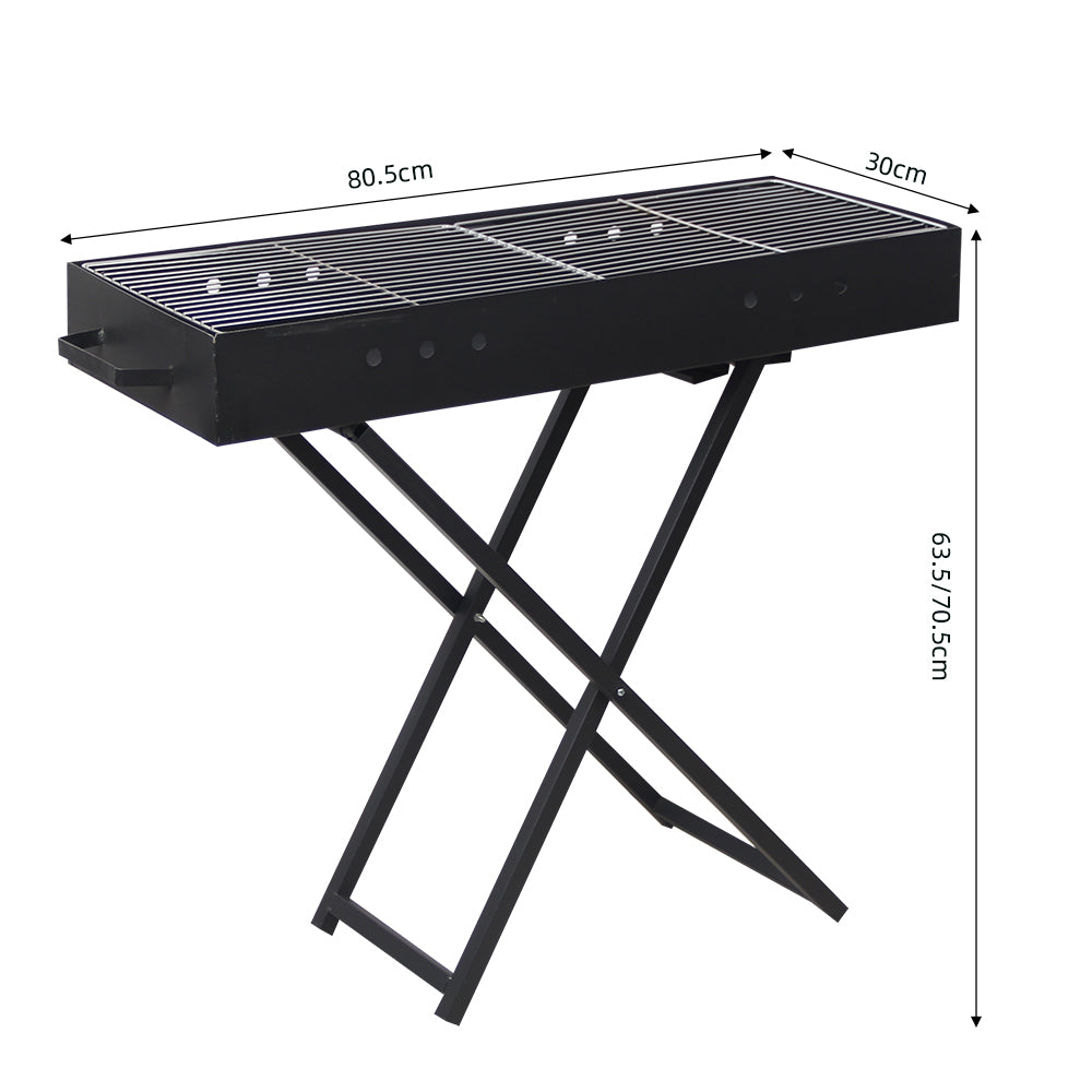 Zgarë barbecue portative dhe e palosshme Dongsheng për 2–6 persona, prej hekuri të laminuar në të ftohtë, ideale për kamping, piknik, oborr dhe BBQ.     Griglia Barbecue Pieghevole Por…