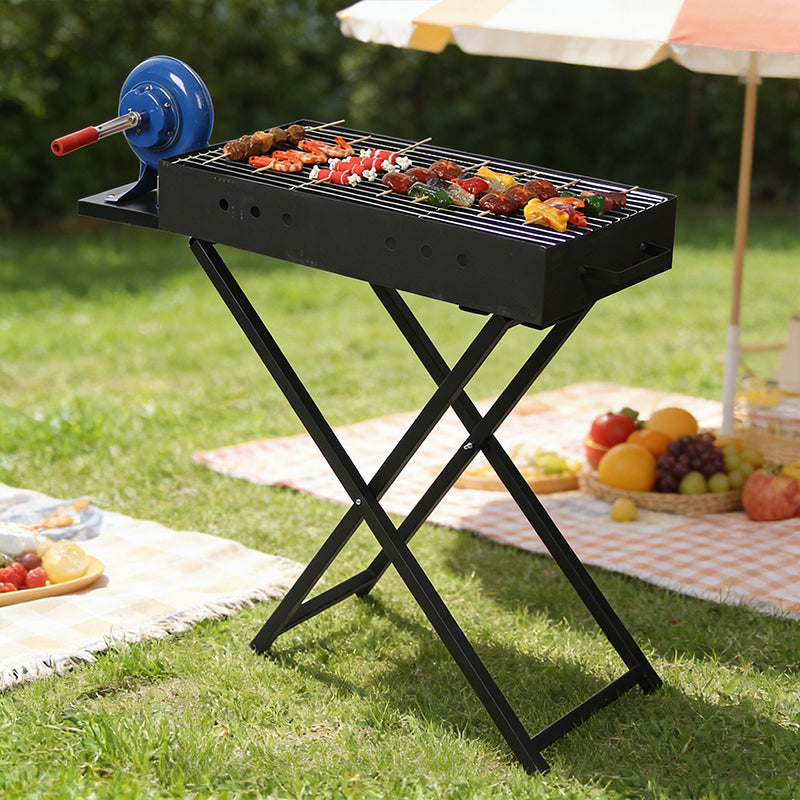 Zgarë barbecue portative dhe e palosshme Dongsheng për 2–6 persona, prej hekuri të laminuar në të ftohtë, ideale për kamping, piknik, oborr dhe BBQ.     Griglia Barbecue Pieghevole Por…