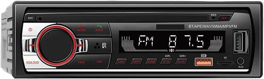 iFutniew autoradio Bluetooth 12V me MP3 Player, Radio FM, funksion Hands-Free, ekran LED, portë USB për karikim dhe muzikë, fuqi 50W dhe sistem stereo me 2 kanale. Autoradio ideale për përmirësimin e sistemit audio të makinës në Shqipëri.