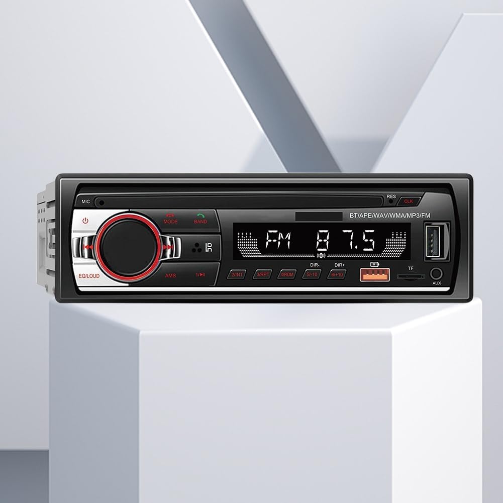 iFutniew autoradio Bluetooth 12V me MP3 Player, Radio FM, funksion Hands-Free, ekran LED, portë USB për karikim dhe muzikë, fuqi 50W dhe sistem stereo me 2 kanale. Autoradio ideale për përmirësimin e sistemit audio të makinës në Shqipëri.